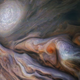 El cinturón templado del norte de Júpiter, fotografiado por la nave espacial Juno el 29 de octubre de 2018.
Imagen: NASA/JPL-Caltech/SwRI/MSSS/Kevin M. Gill